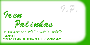 iren palinkas business card